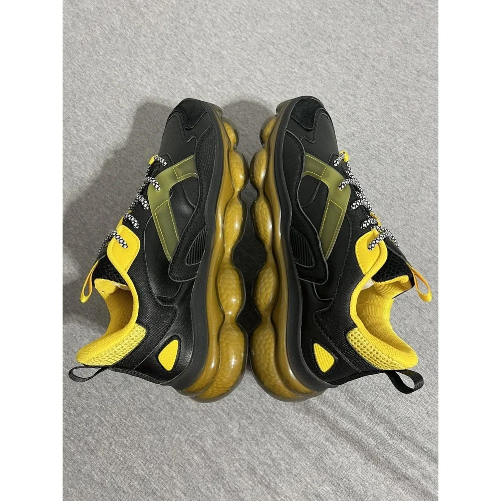 Mazino Shoes Mens Size 8 Black Yellow Eclipse Chunky‎ Dad Sneakers Eclipse-000